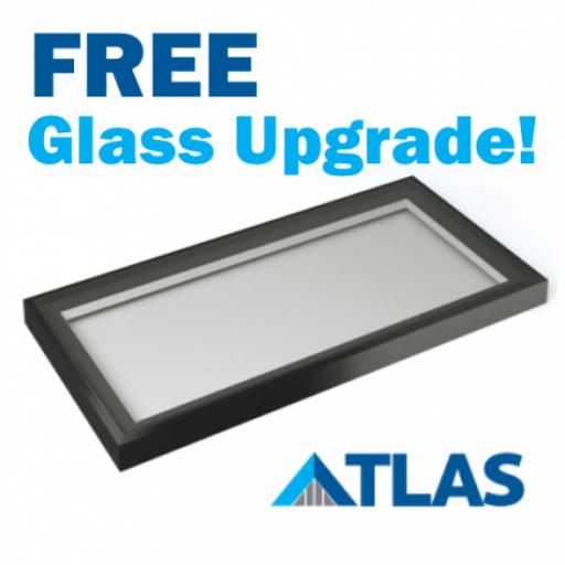 1m x 2m Atlas Flat Roof Light / Skylight Stock size FREE GLASS UPGRADE