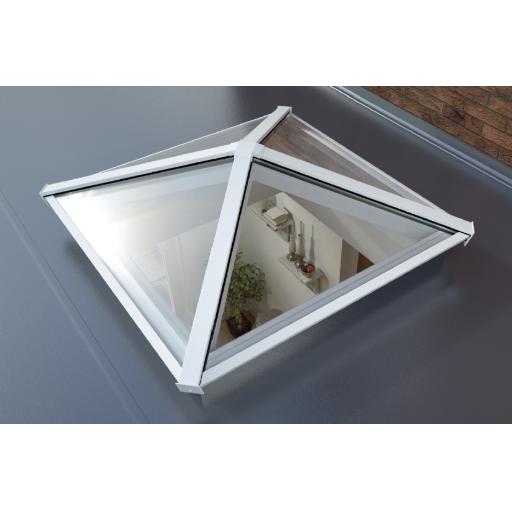 Atlas 1.5m x 1.5m Aluminium roof lantern 4 Pane